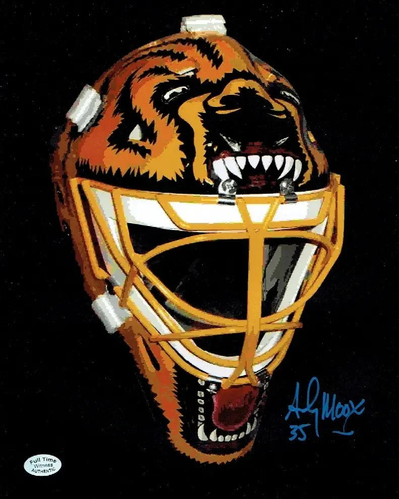 Andy Moog Boston Bruins Autographed 8x10 Photo Full Time coa (Online Order Only)