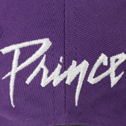 Prince Embroidered White Symbol Snapback Hat (ONLINE ORDER ONLY)