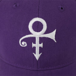 Prince Embroidered White Symbol Snapback Hat (ONLINE ORDER ONLY)