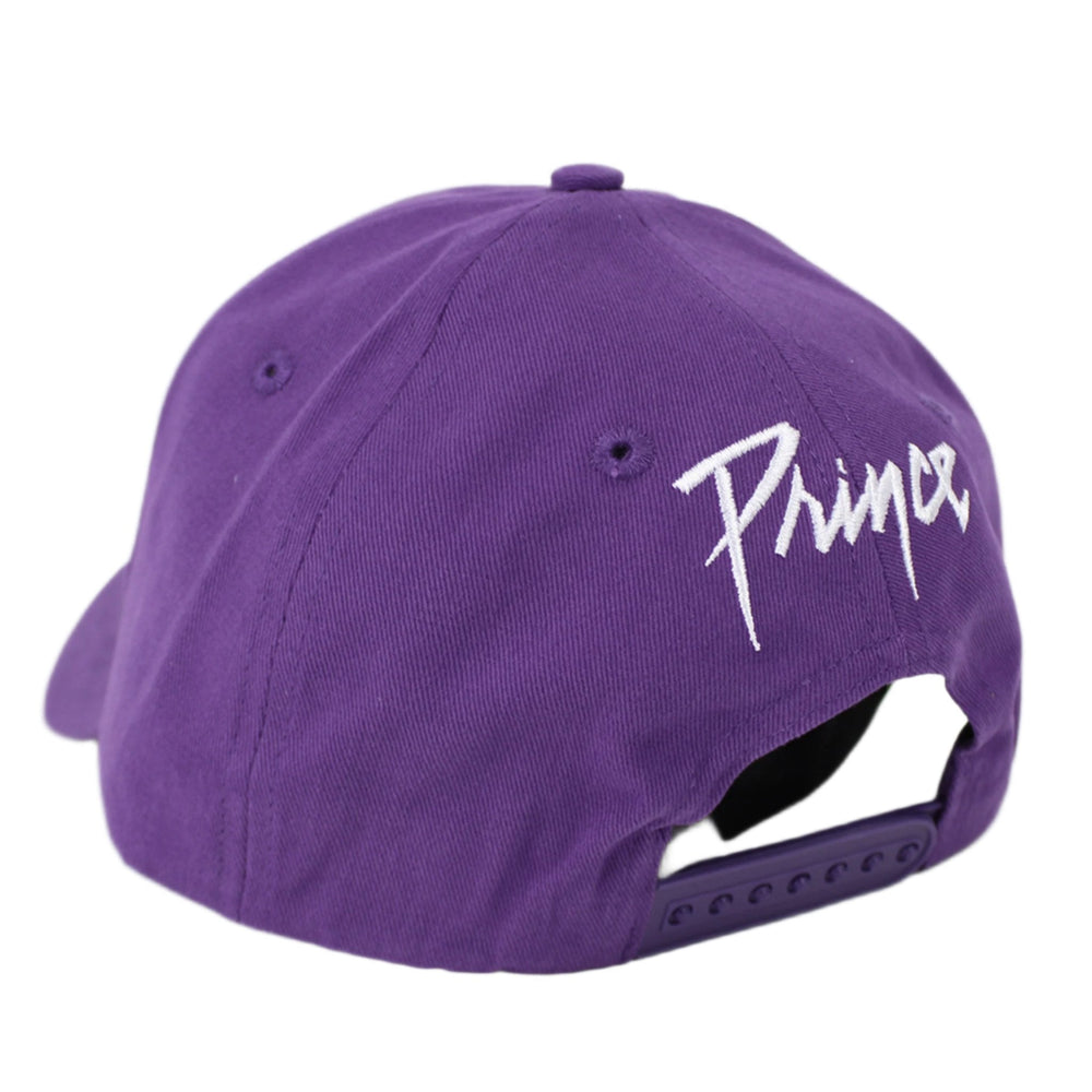 Prince Embroidered White Symbol Snapback Hat (ONLINE ORDER ONLY)