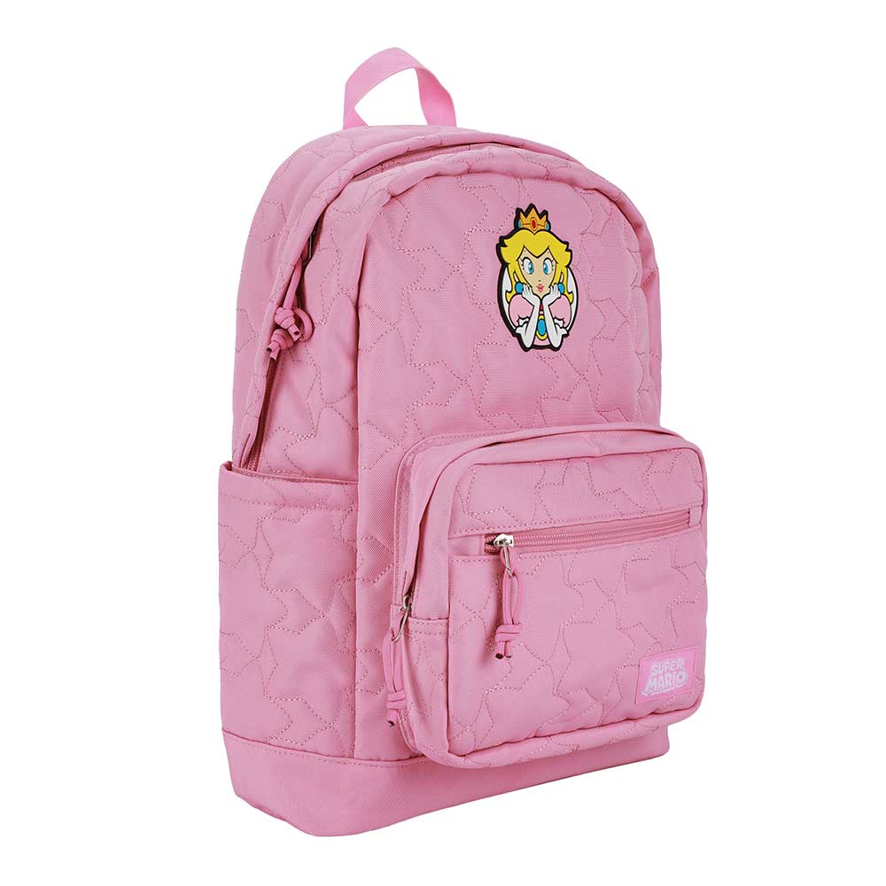 Princess Peach Super Mario Quilted Laptop Backpack (Online Order Only)