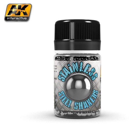 AK Interactive:  Stainless Steel Shakers (250 Balls) (ONLINE ORDER ONLY)