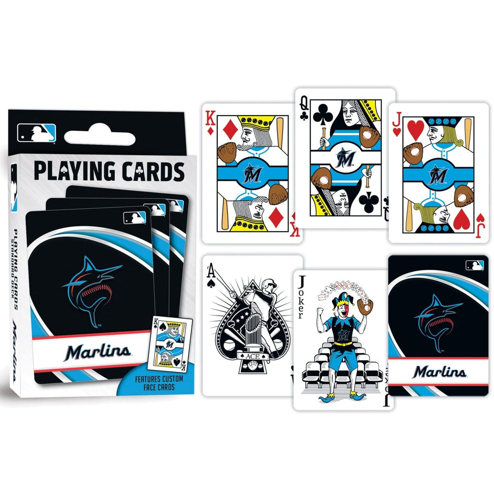 Miami Marlins Playing Cards - 54 Card Deck (ONLINE ORDER ONLY)