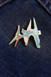 Pteranodon Enamel Pin (Pteranodon longiceps) (ONLINE ORDER ONLY)