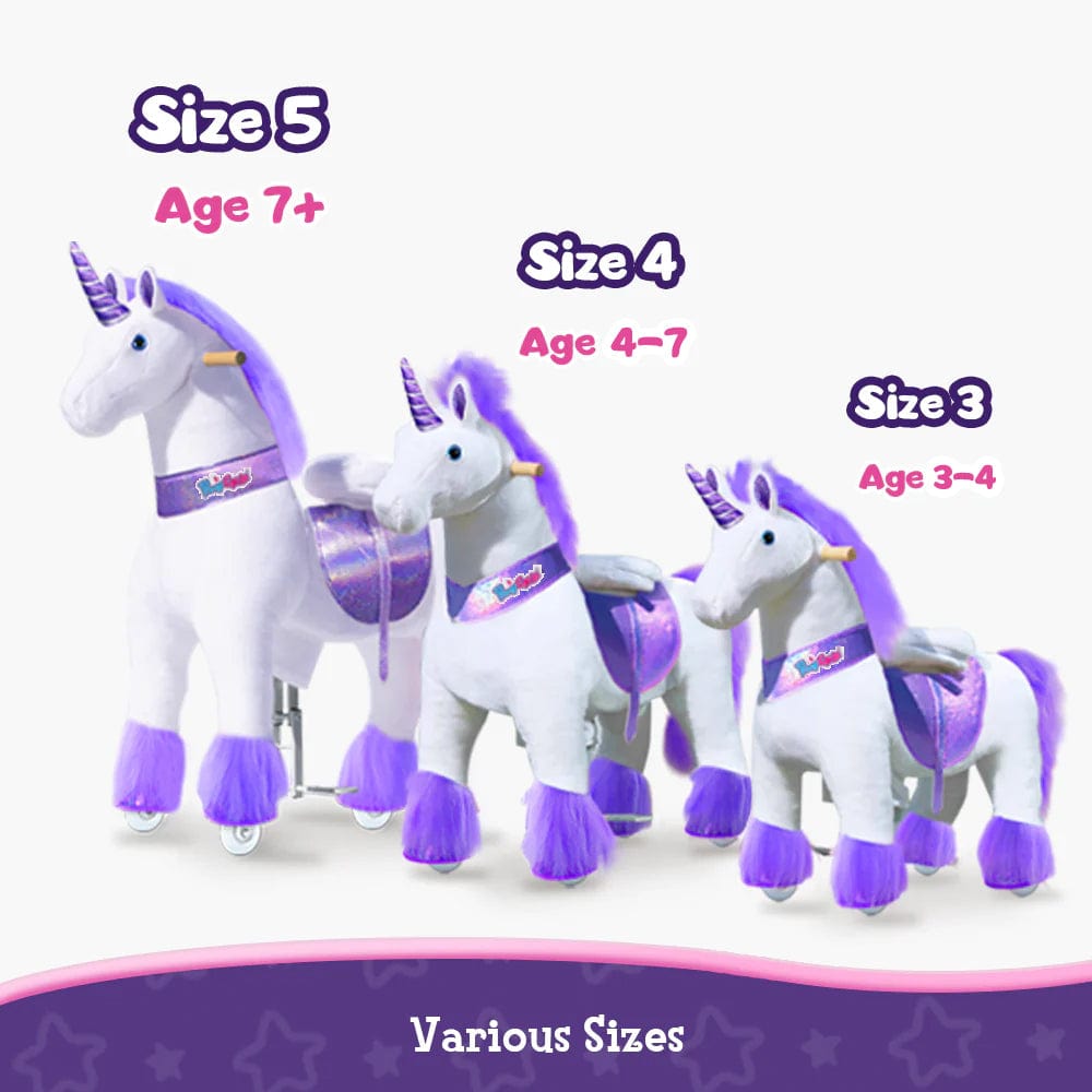 Model U Ride-On Unicorn Age 4-7 Purple (ONLINE ORDER ONLY)
