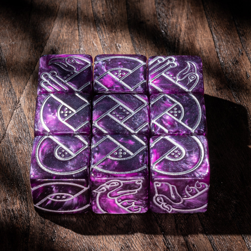 9 Celtic Animals Knot Dice - Wolfhound & Eagle (ONLINE ORDER ONLY)