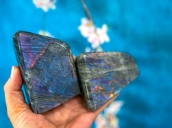 Purple Labradorite Crystal Freeform, Rainbow Labradorite, White Labradorite (ONLINE ORDER ONLY)