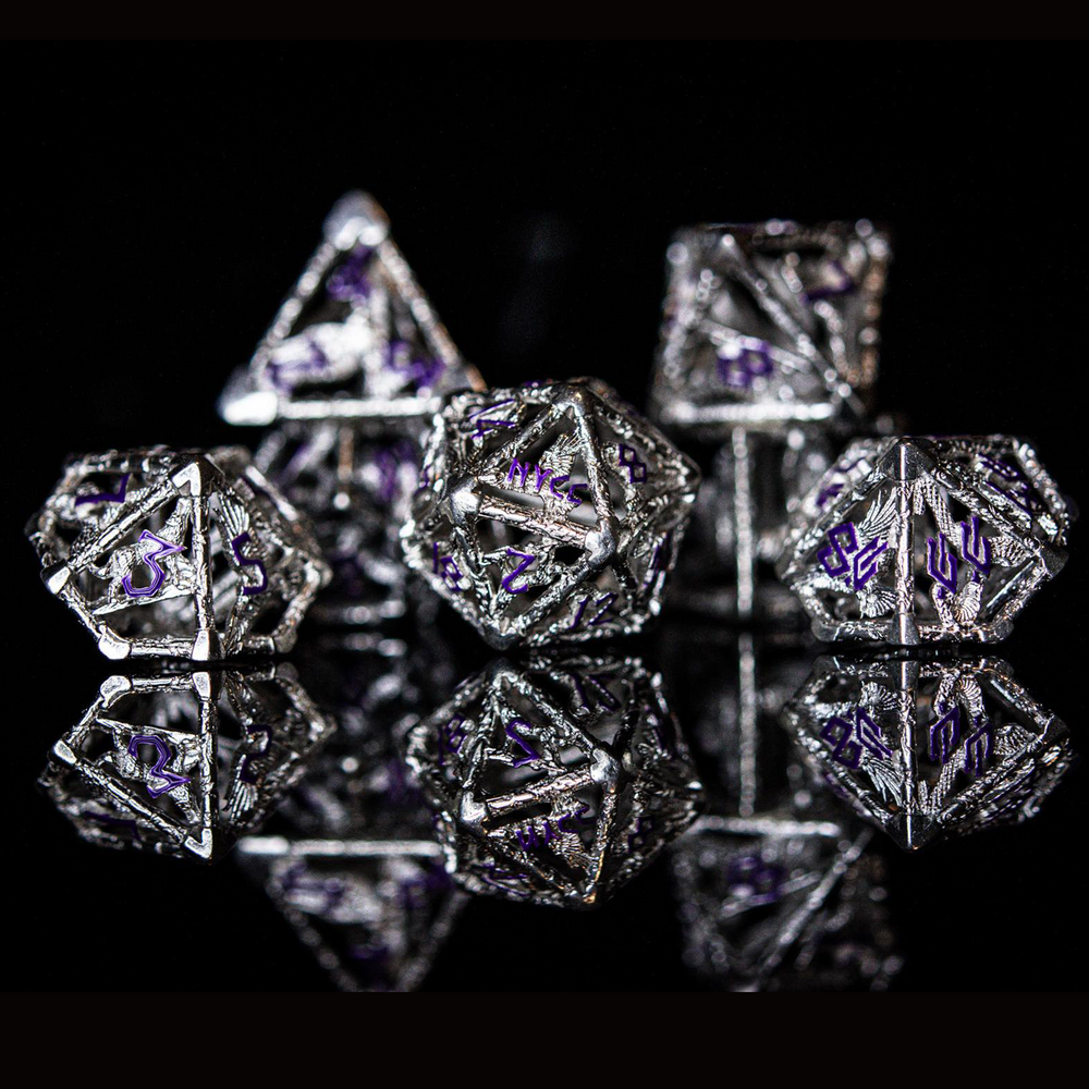 NYCC Exclusive Sterling Silver Dice Set - Purple (ONLINE ORDER ONLY)