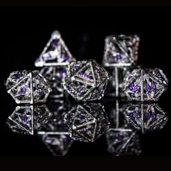 NYCC Exclusive Sterling Silver Dice Set - Purple (ONLINE ORDER ONLY)