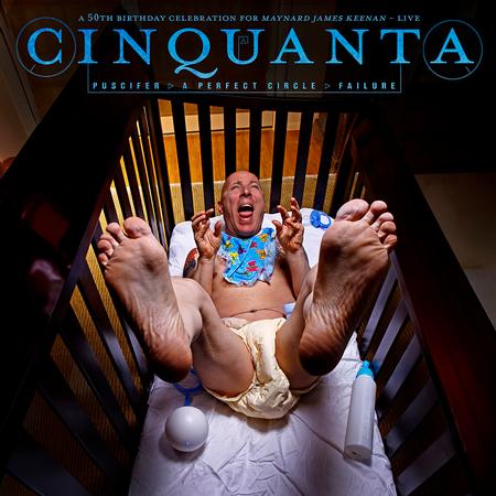 Puscifer/A Perfect Circle/Failure - Cinquanta: A 50th Birthday Celebration For Maynard James Keenan – Live (Limited Edition Clear Blue w/ Red & Pink Swirl Vinyl) (2 Lp's) [Vinyl] (ONLINE ORDER ONLY)