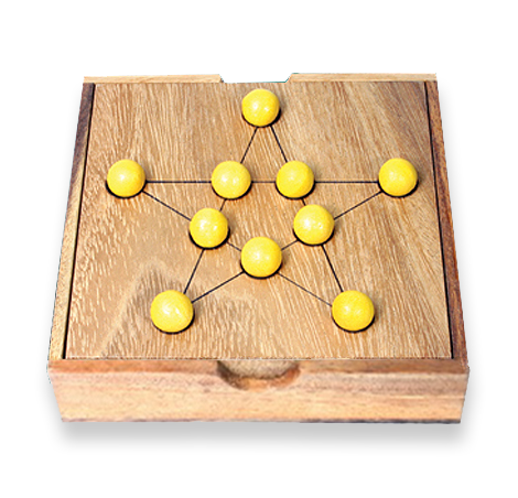 Pythagoras Star Puzzle - IQ Brain Puzzle (Online Order Only)