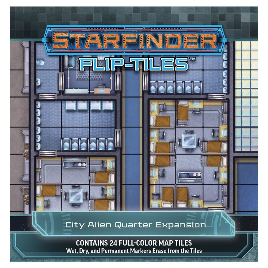 Starfinder: Flip-Tiles - City Alien Quarter Expansion (ONLINE ORDER ONLY)