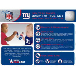 New York Giants - Baby Rattles 2-Pack (ONLINE ORDER ONLY)