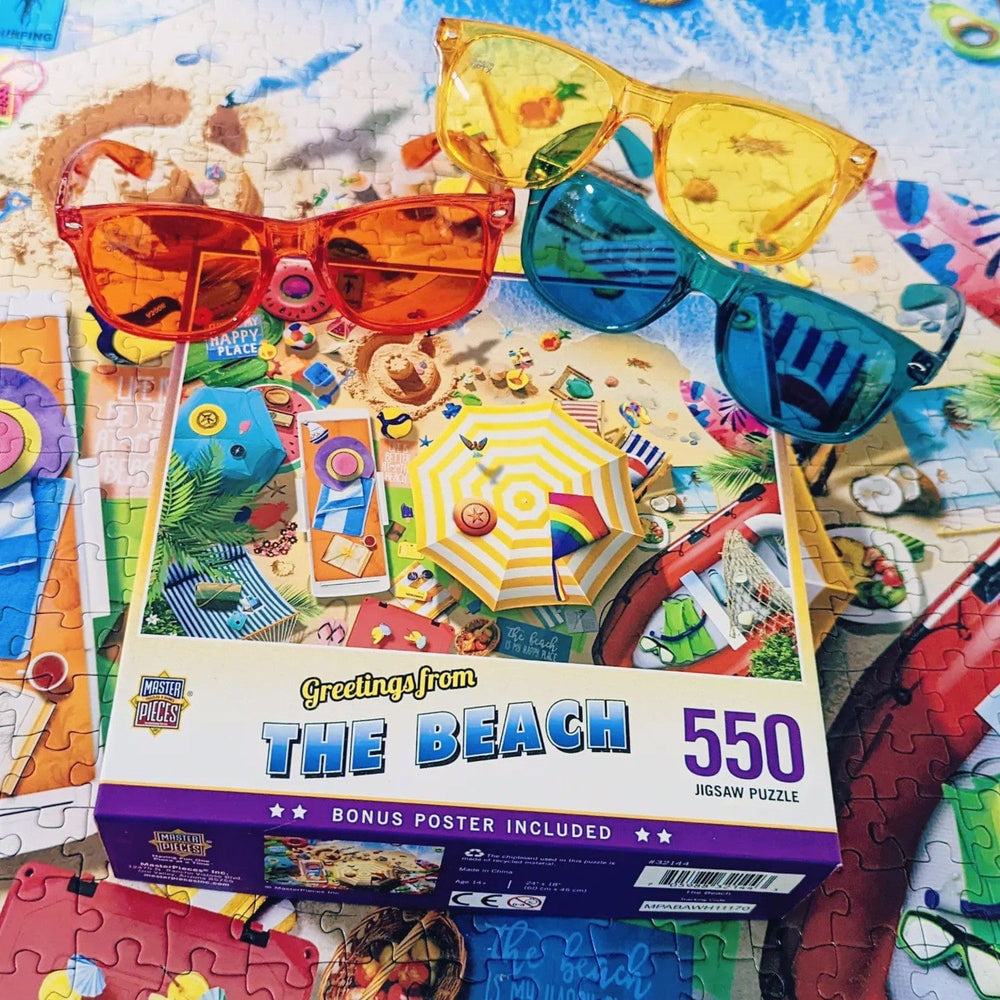 Greetings From The Beach - 550 Piece Jigsaw Puzzle (ONLINE ORDER ONLY)
