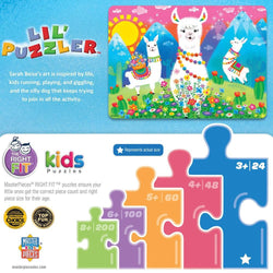 Lil Puzzler - Llama Love 24 Piece Jigsaw Puzzle (ONLINE ORDER ONLY)