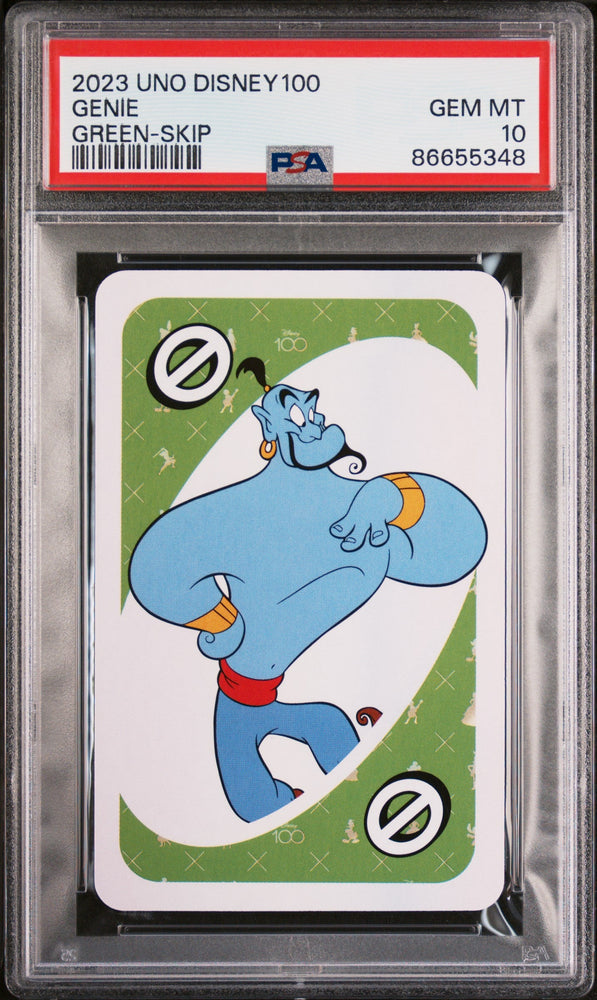 2023 UNO DISNEY 100 GENIE GREEN SKIP PSA 10 (Online Order Only)