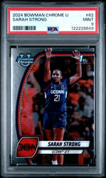 Graded 2024 Topps Bowman Chrome University Sarah Strong #62 Rookie RC Basketball Card PSA 9 Mint (ONLINE ORDER ONLY)