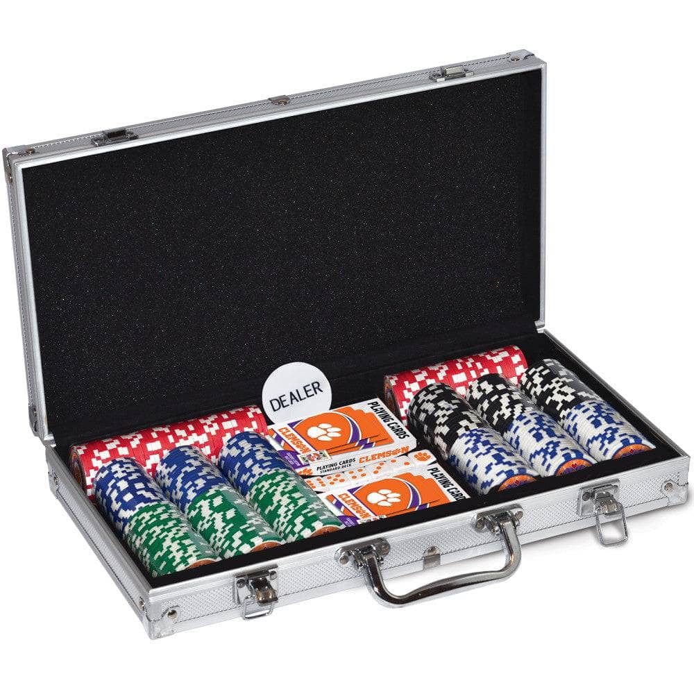Clemson Tigers 300 Piece Poker Set (ONLINE ORDER ONLY)