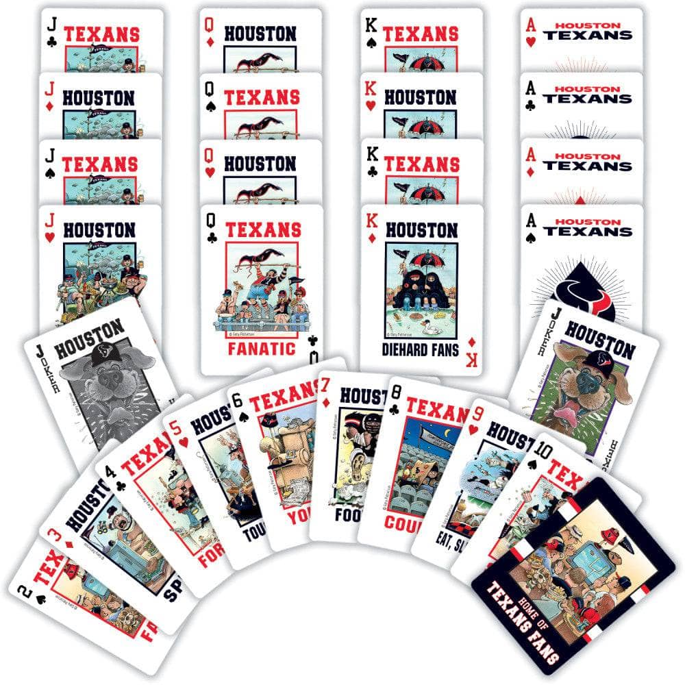 Houston Texans Fan Deck Playing Cards - 54 Card Deck (ONLINE ORDER ONLY)