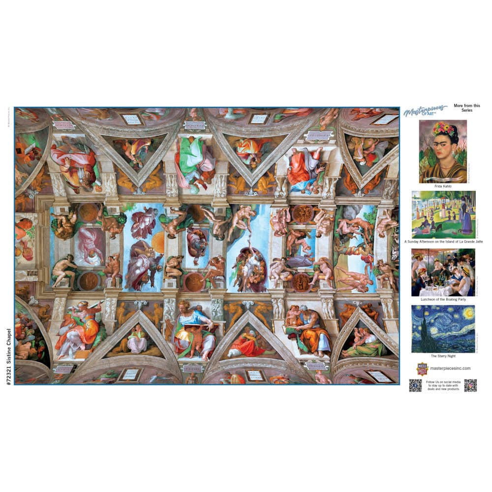 MasterPieces of Art - The Sistine Chapel Ceiling 1000 Piece Jigsaw Puzzle