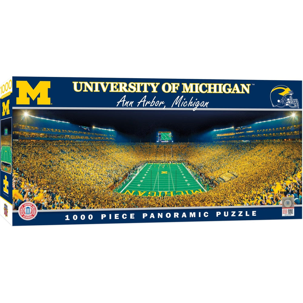 Michigan Wolverines - 1000 Piece Panoramic Jigsaw Puzzle - End View (ONLINE ORDER ONLY)