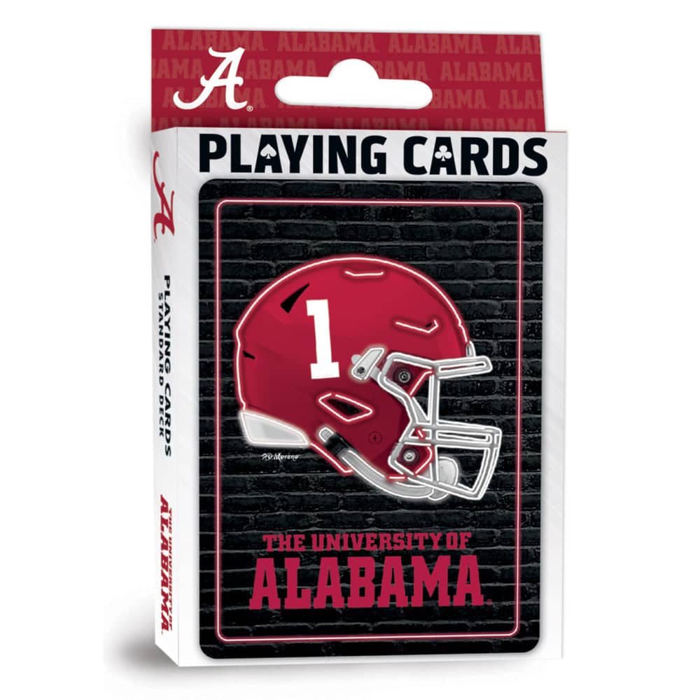 Alabama Crimson Tide Neon-Styled Playing Cards - 54 Card Deck (ONLINE ORDER ONLY)