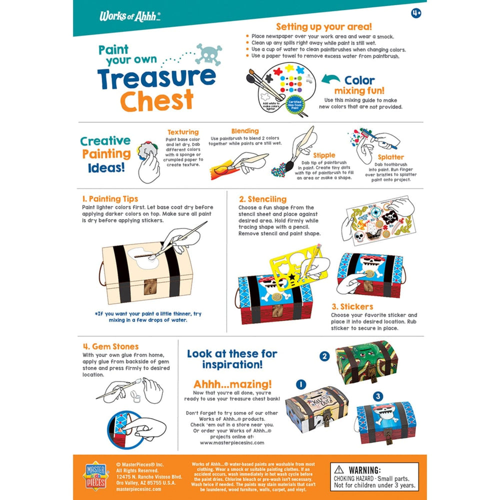 Treasure Chest Wood Craft & Paint Kit (ONLINE ORDER ONLY)