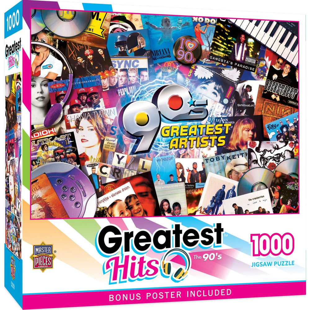 Greatest Hits - 90's Artists 1000 Piece Jigsaw Puzzle (ONLINE ORDER ONLY)
