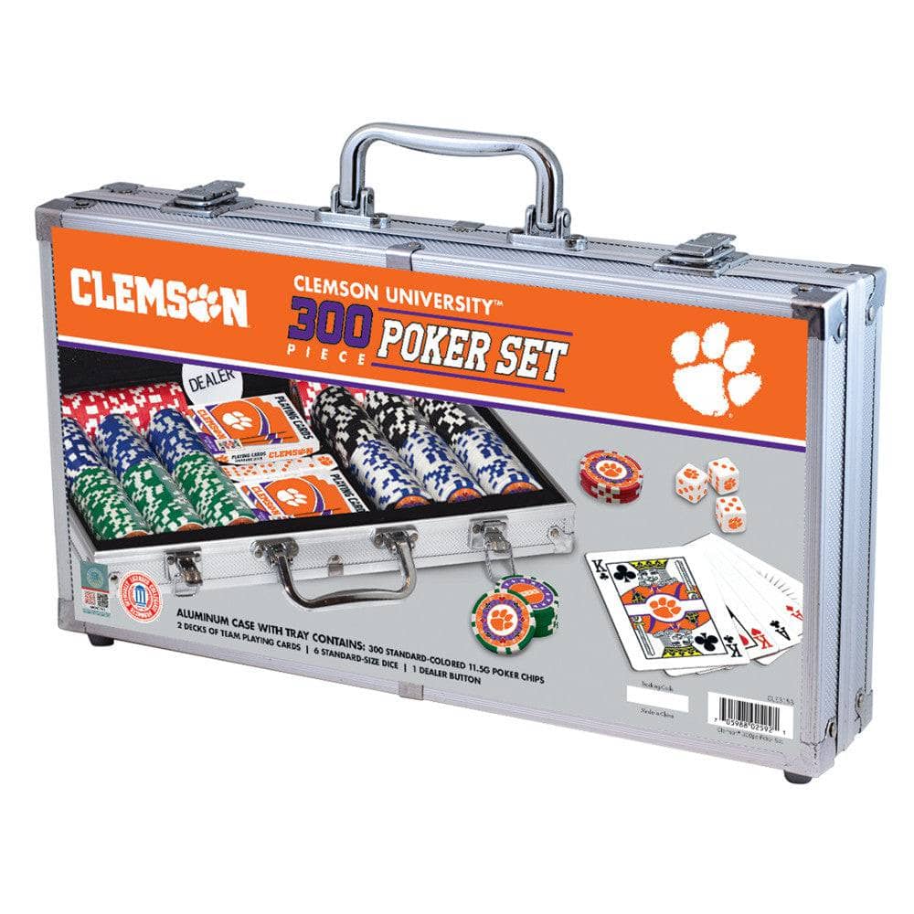 Clemson Tigers 300 Piece Poker Set (ONLINE ORDER ONLY)