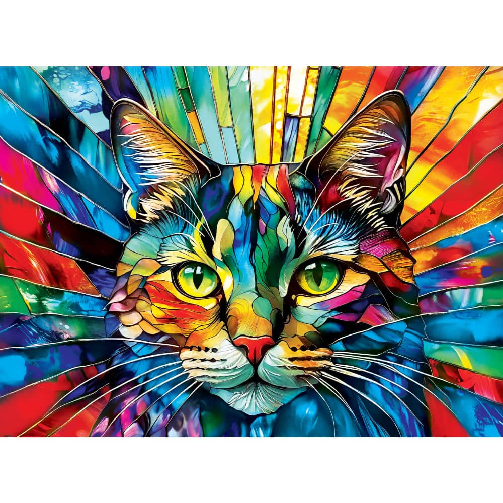 Stained Glass - 500 Piece Jigsaw Puzzles 4-Pack