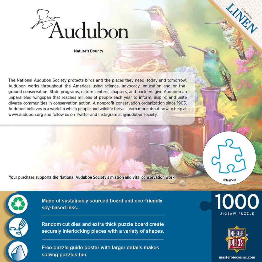 Audubon - Nature's Bounty 1000 Piece Jigsaw Puzzle (ONLINE ORDER ONLY)