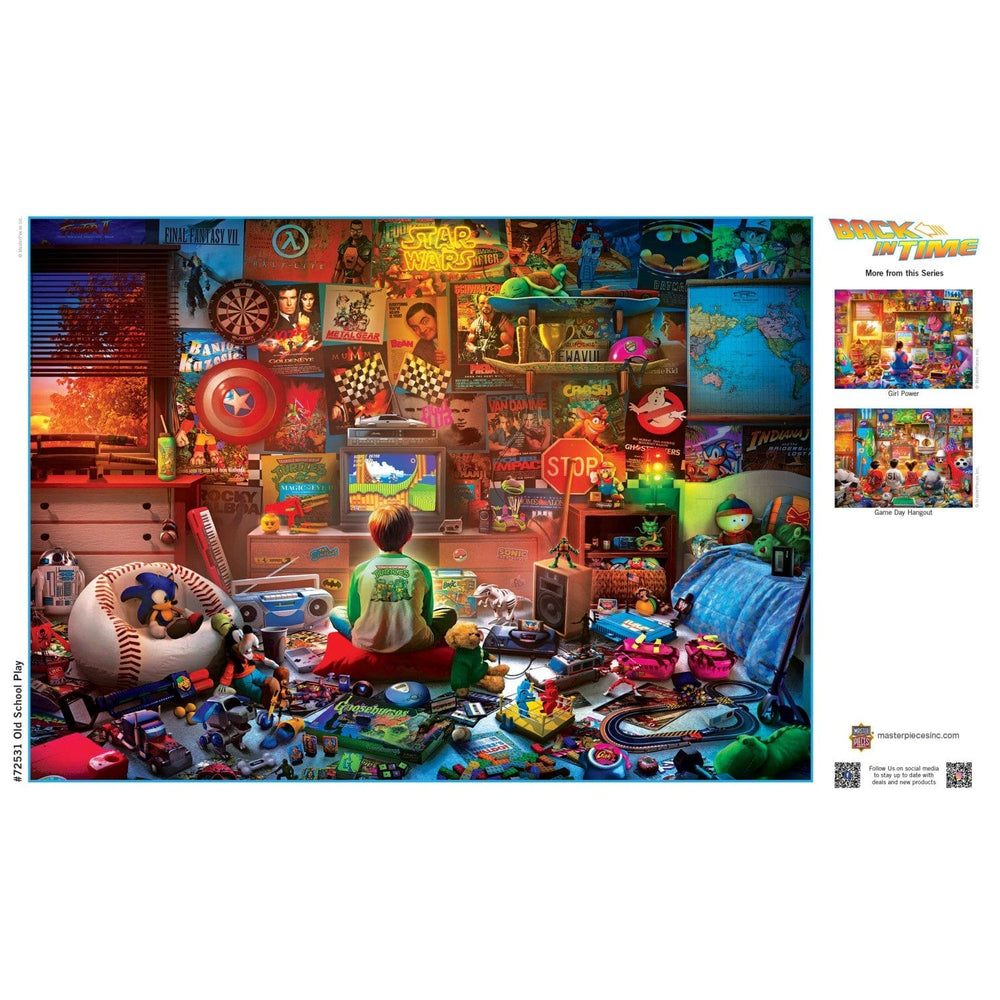 Back in Time - Old School Play 1000 Piece Jigsaw Puzzle (ONLINE ORDER ONLY)