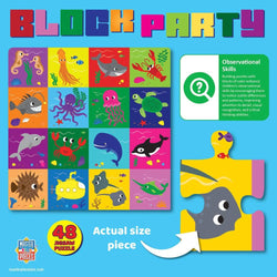 Block Party - Undersea 48 Piece Jigsaw Puzzle (ONLINE ORDER ONLY)