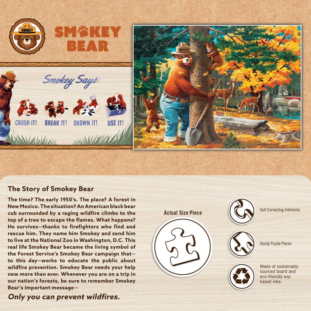 Smokey Bear - 100 Piece Jigsaw Puzzle (ONLINE ORDER ONLY)