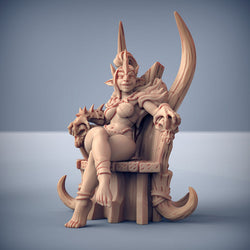 Queen Trixia (Female Hobgoblin on Throne) (Online Only)