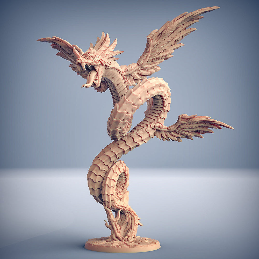 3D Printed Artisan Guild Quetzalcoatl The Snake God Epic Bosses 28mm 32mm (Online Only)