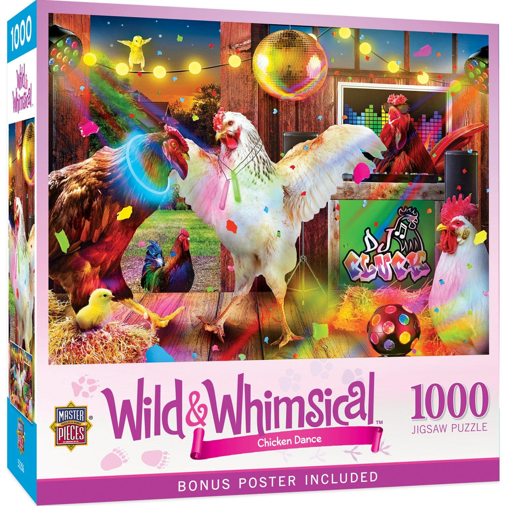 Wild & Whimsical - Chicken Dance 1000 Piece Jigsaw Puzzle (ONLINE ORDER ONLY)
