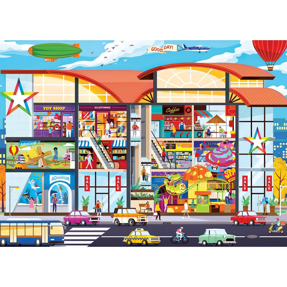 Inside Out - Shopping Mall 1000 Piece Jigsaw Puzzle (ONLINE ORDER ONLY)
