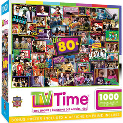 TV Time - 80's Shows 1000 Piece Jigsaw Puzzle (ONLINE ORDER ONLY)
