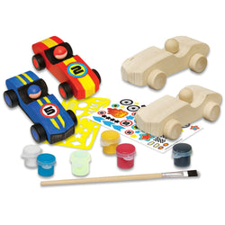 Double Racecars Wood Craft & Paint Kit (ONLINE ORDER ONLY)