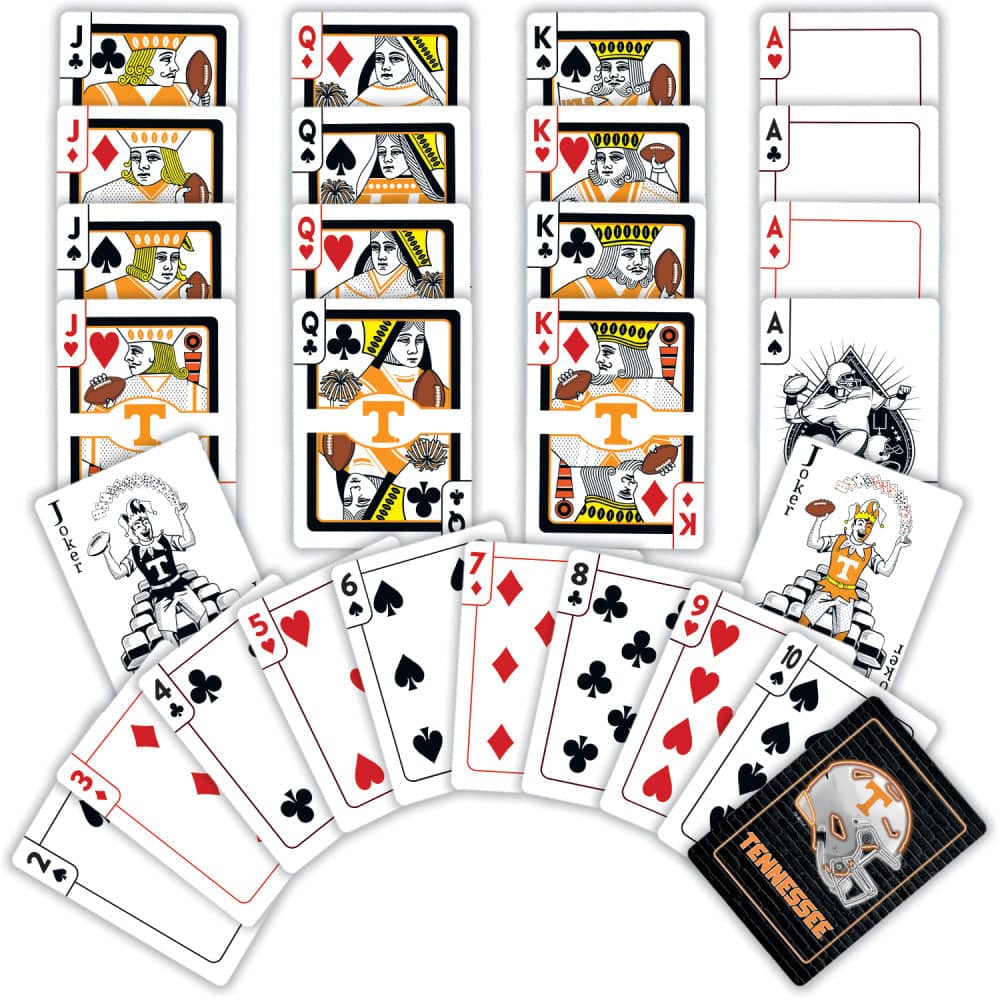 Tennessee Volunteers Neon-Styled Playing Cards - 54 Card Deck (ONLINE ORDER ONLY)