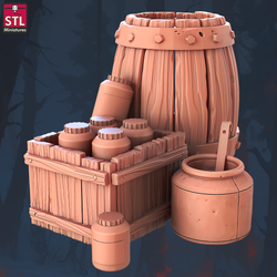 3D Printed STL Miniatures Beekeepers Set 28 - 32mm War Gaming D&D (Online Only)