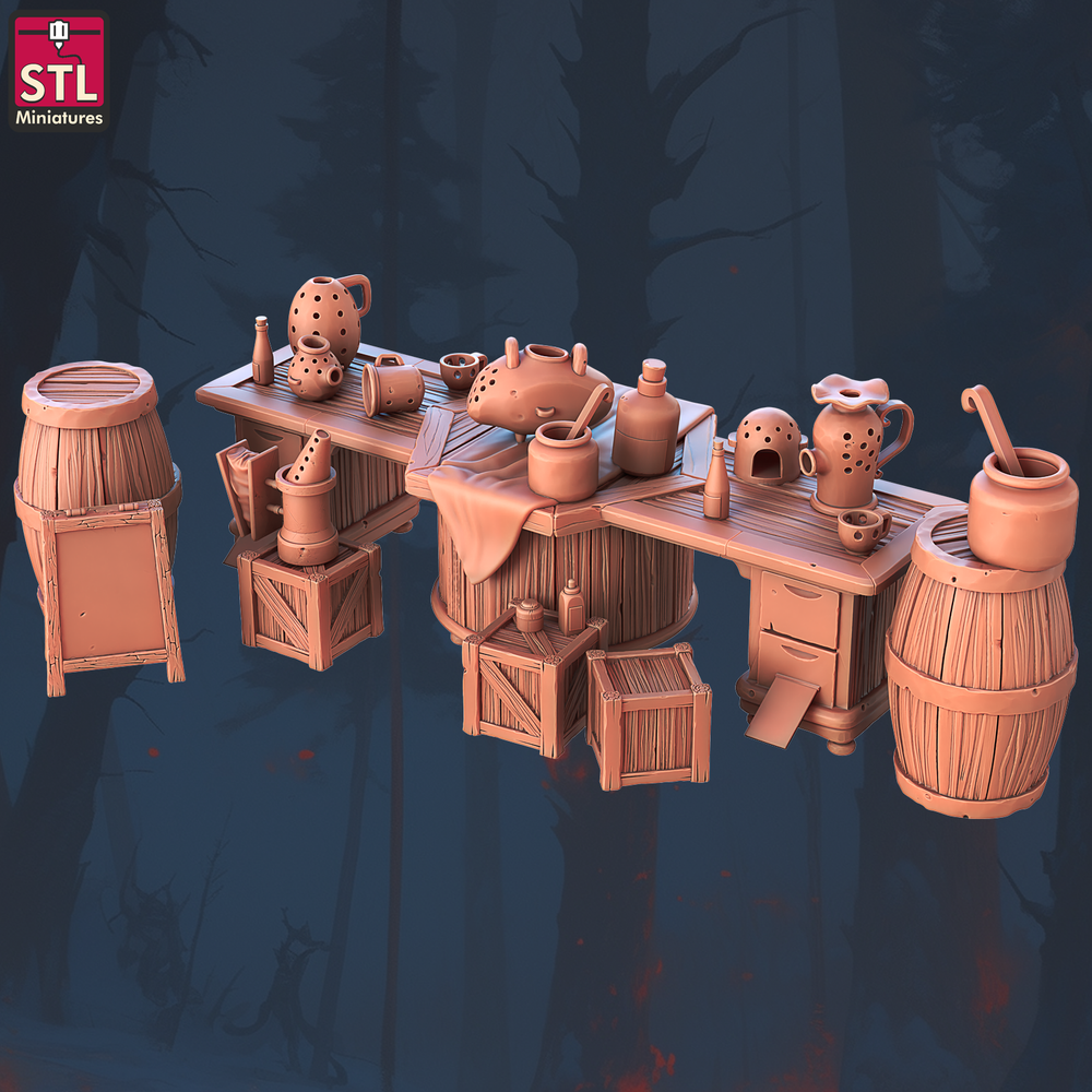 3D Printed STL Miniatures Beekeepers Set 28 - 32mm War Gaming D&D (Online Only)