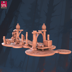 3D Printed STL Miniatures Lizardfolks Set 28 - 32mm War Gaming D&D (Online Only)