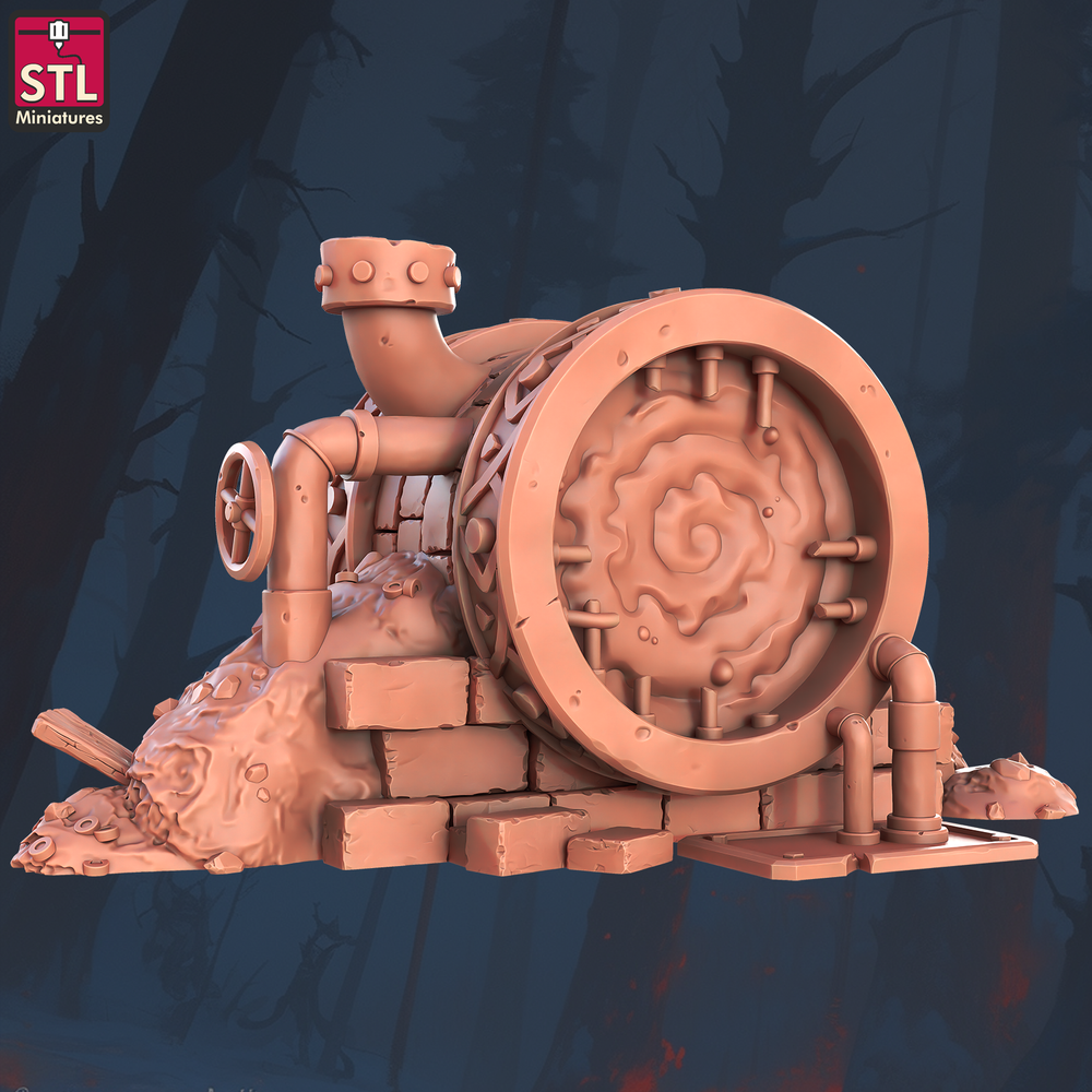 3D Printed STL Miniatures Sewers Workers Set 28 - 32mm War Gaming D&D (Online Only)