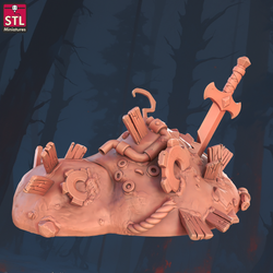 3D Printed STL Miniatures Sewers Workers Set 28 - 32mm War Gaming D&D (Online Only)