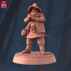 3D Printed STL Miniatures Staff Crafters Set 28 - 32mm War Gaming D&D (Online Only)
