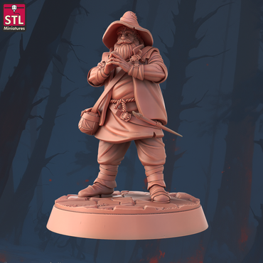 3D Printed STL Miniatures Staff Crafters Set 28 - 32mm War Gaming D&D (Online Only)
