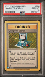 2023 POKEMON BLASTOISE & SUICUNE ex DECK COMPUTER SEARCH #20 PSA 10 (Online Order Only)