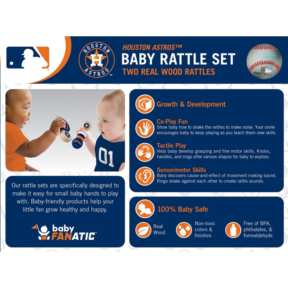 Houston Astros - Baby Rattles 2-Pack (ONLINE ORDER ONLY)